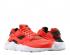Nike Huarache Run GS Habanero Rojo Negro Blanco Zapatos para correr para niños grandes 654275-605