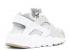 Nike Huarache Run Gs Volt Blanc Argent Métallisé 654280-003