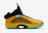 tênis de basquete Air Jordan 35 Dynasties amarelo verde preto DD3044-700