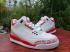 2020 Нові баскетбольні кросівки Nike Air Jordan 3 Retro White Gym Red Black AJ3 136064-162