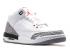 Air Jordan 3 88 Retro Gs Fire Grey Cement שחור לבן אדום 398614-160