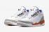 Air Jordan 3 Knicks Rivals Beyaz Eski Kraliyet Üniversitesi Orange Tech Gri 136064-148, ayakkabı, spor ayakkabı