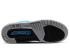 Air Jordan 3 Retro Bg Gs Powder כחול אפור כהה לבן שחור וולף Pwdr 398614-406
