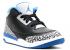 Air Jordan 3 Retro Bp Ps Sport Blue Wolf สีดำสีเทา 429487-007