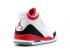 Air Jordan 3 Retro Fire Red White Xi măng xám 136064-161