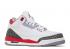 Air Jordan 3 Retro GS Fire Red 2022 Grijs Cement Zwart Wit DM0967-160