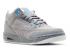 Air Jordan 3 Retro Gs Cool Gri Mavi Glow Neutral 441140-015,ayakkabı,spor ayakkabı