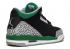 Air Jordan 3 Retro Gs Pine Green Grey Cement שחור לבן 398614-030