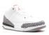 Air Jordan 3 Retro Ps Fire Grey Cement Nero Bianco Rosso 429487-105