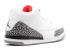 Air Jordan 3 Retro Ps Fire Grey Cement Czarny Biały Czerwony 429487-105