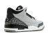 Air Jordan 3 Retro Wolf Gri Gümüş Beyaz Siyah Metalik 136064-004,ayakkabı,spor ayakkabı