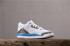 los mejores zapatos de baloncesto Nike Air Jordan 3 Triple-White para niños 136064-108