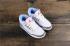 los mejores zapatos de baloncesto Nike Air Jordan 3 Triple-White para niños 136064-108