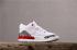 Çocuklar Yeni Nike Air Jordan 3 Retro Kırmızı Beyaz 136064-106 .