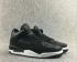 Nike Air Jordan 3 Retro Noir Gris Blanc Chaussures de basket-ball montantes pour hommes 580775-001