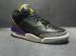 Nike Air Jordan III 3 黑色裂紋灰黃紫色男士籃球鞋皮革