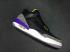 Nike Air Jordan III 3 Noir Crack Gris Jaune Violet Hommes Chaussures de basket-ball Cuir