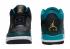Nike Air Jordan III 3 GS Jaguars fekete metál arany Rio kékeszöld fehér női cipőt 441140-018
