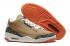 Nike Air Jordan III 3 Retro Bronze Marron Noir Blanc Orange Chaussures de basket-ball pour hommes 136064-160
