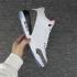 Nike Air Jordan III 3 Retro Herren-Basketballschuhe, Weiß, Schwarz, Rot, Sonderangebot