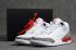 Nike Air Jordan 3 Katrina Hall of Fame Retro White Cement Fire Red 136064-116