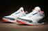 Nike Air Jordan III 3 Retro สีขาวสีน้ำเงินสีส้มรองเท้าผู้ชาย 854261