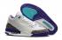 Nike Air Jordan III 3 Retro White Purple Black Men รองเท้าบาสเก็ตบอล 136064-114