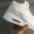 Nike Air Jordan III 3 Retro Branco Homens Sapatos