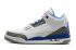 Nike Air Jordan III 3 Retro White True Blue Grey Red Men Basketball Shoes 136064-104