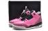 Nike Air Jordan III 3 Retro Donna Scarpe Rosa Nere 136064