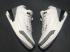 Nike Air Jordan III 3 White Crack Grey Red Men Basketball Shoes Leather
