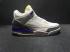 Nike Air Jordan III 3 White Crack Grey Yellow Purple Men Basketball Shoes Leather