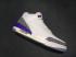 Nike Air Jordan III 3 Blanco Crack Gris Amarillo Púrpura Hombres Zapatos De Baloncesto Cuero