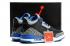 Nike Air Jordan III Retro 3 férfi cipőket Fekete sport kék farkasszürke 136064 007