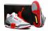 Sepatu Pria Nike Air Jordan III Retro 3 Abu-abu Putih Merah 136064