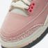 รองเท้าบาสเก็ตบอล Air Jordan 3 Rust Pink White Crimson สตรี CK9246-600