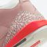 Zapatos de baloncesto Air Jordan 3 Rust Pink White Crimson para mujer CK9246-600
