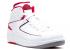 Air Jordan 2 Retro Bg Gs Branco Varsity Cinza Cimento Preto Vermelho 395718-102