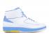 Air Jordan 2 Retro Melo University Maize Blanc Bleu Varsity 385475-122