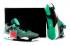 Sepatu Pria Nike Air Jordan 4 IV Retro 30TH Teal White Black Retro Basketball Mens 705331 330