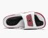 Sepatu Kasual Air Jordan Hydro 4 Retro Metalik Perak Merah Putih Hitam 532225-102