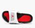 Sepatu Kasual Air Jordan Hydro 4 Retro Metalik Perak Merah Putih Hitam 532225-104