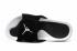 Air Jordan Hydro Retro 4 Noir Blanc Femmes Sandales Pantoufles 705171-011