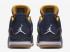 Air Jordan 4 - Dunk From Above Midnight Navy Varsity Mısır Beyaz Metalik Altın Yıldız 308497-425, ayakkabı, spor ayakkabı