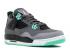Air Jordan 4 Retro Gs Green Glow Grey Cement Dark Black 408452-033,ayakkabı,spor ayakkabı