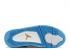 Air Jordan 4 Retro Ls Mist Blue Leaf Gold University Wit 314254-041