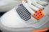 Air Jordan 4 Retro OG Black Starfish fehér fekete narancssárga cipőt CW7183-100