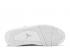エア ジョーダン 4 レトロ ピュア ホワイト シルバー メタリック 308497-102 、靴、スニーカー