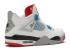 Air Jordan 4 Retro Se Gs What The Blue Fire Grey Tech Military Wit Rood 408452-146