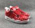 LV X Air Jordan 4 Retro Blanc Rouge Chaussures de basket-ball AQ9129-020
